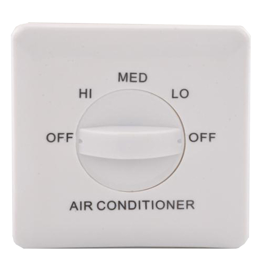 ファンコイル3速スイッチ - 220VAC 2A - 難燃ABS
