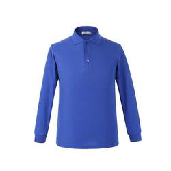 Customized long-sleeved polo shirt work clothes