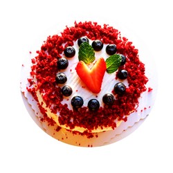 Red Velvet Cake Ingredients Set Novice Diy Birthday Cake Baking Ingredients Chiffon Naked Cake Ingredients Set
