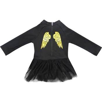 Girls long-sleeved sun protection princess table children's swimsuit
