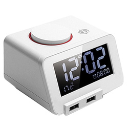 Homtime Alarm Clock C1 Abnormal Big Ringtone Snooze Luminous Thermometer Led Silent Student Bedside Simple