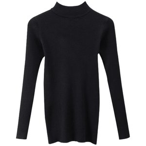
Women's bottoming shirt for half turtleneck sweater 2025 autumn and winter new fashionable stylish inner wear mid-neck slim knitted sweater