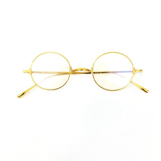 
Private collection of the same glasses frame as the man in the game, pure titanium ultra-light retro frame, men's and women's gold edge, can be matched with myopia and presbyopia
