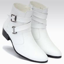 Новые модные модные модные туфли с высоким верхом кожаные сапоги мужские кожаные сапоги шлифовальные сапоги хлопковые сапоги белые серые ленты
