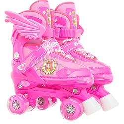 Children's Roller Skates, Full Set Of Skates For Beginners, Children's Roller Skating, Boys And Girls, Adjustable Four-wheel Flash