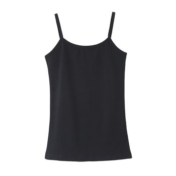 Modal black and white slim fit bottoming shirt with small suspenders