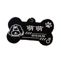 Custom Titanium Steel Dog Tag | Custom Stainless Steel Cat Tag | Pet Tag With Anti-Lost Identity Engraving