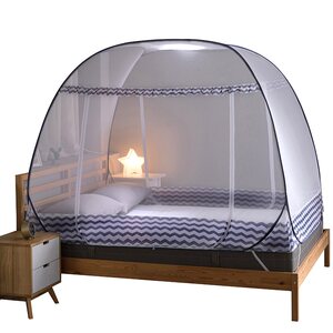 Mongolian mosquito net Household free installation double zipper 1.5 meters 1.8m bed student dormitory thickened badges
