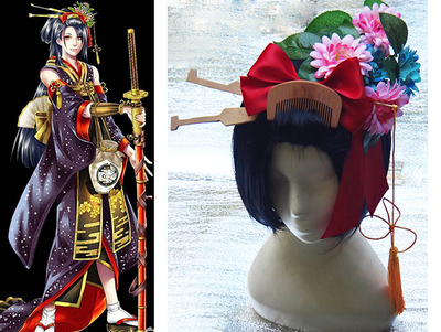 taobao agent ★ Lingyun cosplay ★ COS props sword sword -chaotic dance Ji Lang Tai Dao and wind hair accessories headfit