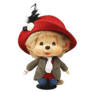 Monchhichi Meng Fun Give Girls Flagship Doll Doll Plush Toys Poor Boom Buckle Pattern Decoration