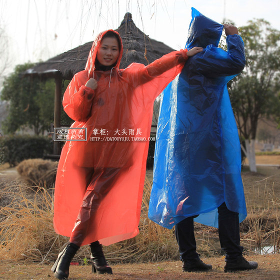 雨衣外套一次性超厚套头雨披加大加厚长旅游户外登山成人男女