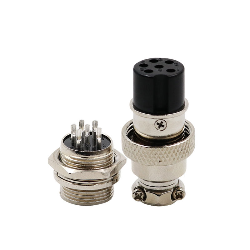 Produktbild von Be In Your Mind 2 X Luftfahrtstecker, Männlich Und Weiblich, Metallstecker, 16 Mm, 4-polig