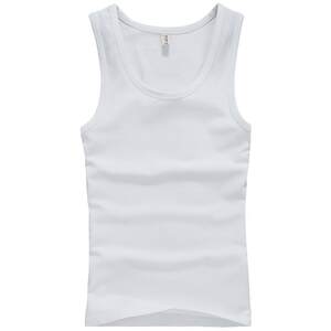 
Continue point vest men's pure cotton stretch tight fitness sports men's bottoming sweat vest slim solid color summer trend
