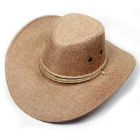 American Western Cowboy Hat For Men, Summer Sunscreen Outdoor Jazz Sun Hat