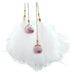 
Nacai Mao Shuiyin bell, high-end car pendant, car rearview mirror pendant, creative feather car pendant