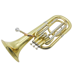 B Flat Key Tenor Horn Beginner Grade Examination Professional Playing Brass Instrument With Portable Bag Rucksack