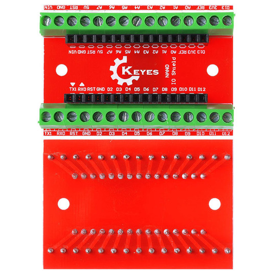 Nano io shield v1.0 yksinkertainen laajennuskortti, joka sopii arduino ...