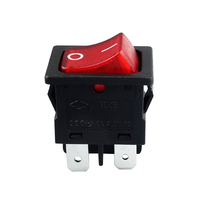 Top Opening Plate Ship Shape Switch With Light KCD3 KCD6 4 Pins Power Switch Certification: CQC CE