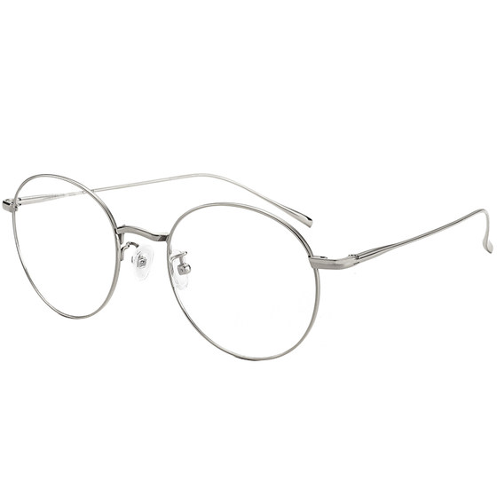 
Sagawa round eye frame women's ultra-light pure titanium myopia glasses frame men's retro bare-faced artifact glasses frame women