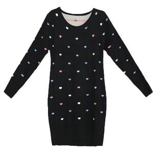 Autumn and winter Korean version of long -length slim ladies sweater pullover, thin knitted bottoming shirt bag hip dress female thickened