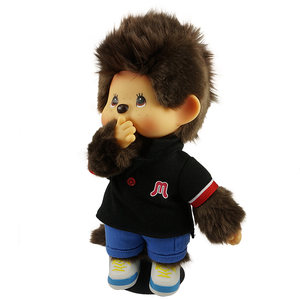 
Monchhichi Cute Fun Doll Mohawk Polo Denim Rock Music Goth Hip-Hop Punk