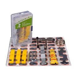 Mountain bike tool set tire repair film