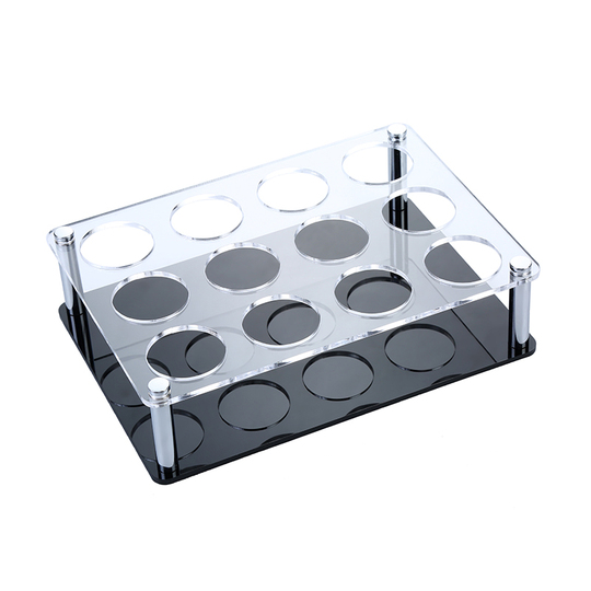 Acrylic Beer Cup Holder - 12-Hole Octagonal Liquor Cup Storage for Bar ...