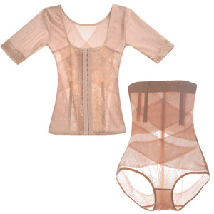 Breathd buckle strengthened abdominal bundle waist divisions, female Xia Chao thin suit, body underwear, buttocks, buttocks and arm