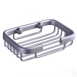 Main light bathroom space aluminum soap small square solid core mesh basket