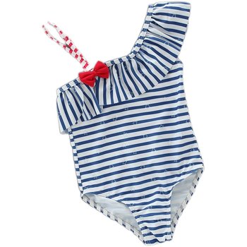 Children's swimsuit girls Swan baby baby split swimwear girl bikini princess skirt swimsuit
