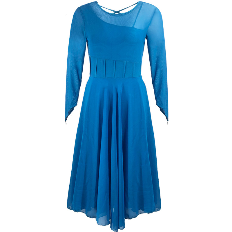 Einfarbiges, Schwingendes Langkleid Für Damen – Schlank Geschnitten, Knielang, Aus Koreanischer Wolle – Ideal Für Konfirmation & Feiern