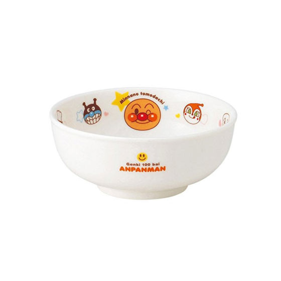 
Spot red-faced Japanese imported Anpan Superman baby noodle bowl ceramic soup bowl large diameter bowl made in Japan