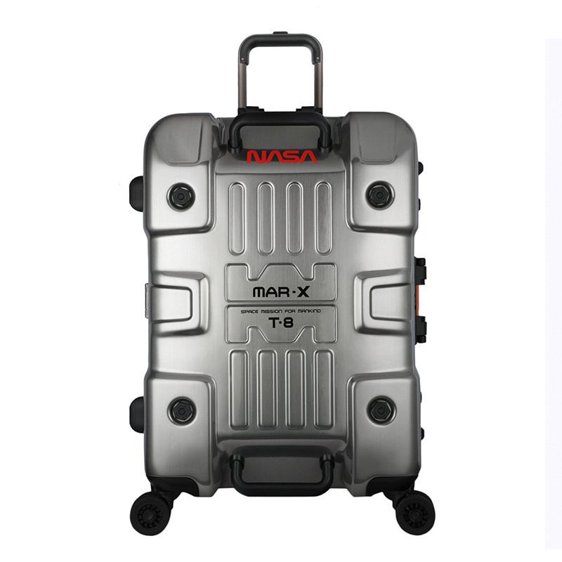 シルバー ハードシェル キャリーケース