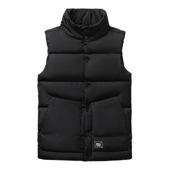 Couple Down Cotton Vest Men's Autumn and Winter Thickened Trendy Youth Student Spirit Boys Customized Employee Clothing Logo