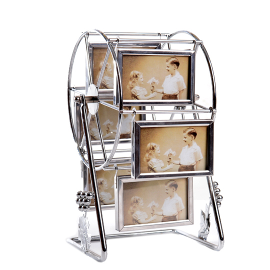 金属観覧車フォトフレーム - 回転式風車オーナメント