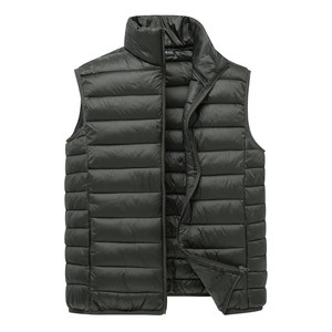 Autumn and winter youth men's vest down cotton thin vest medium -year large size warming, shoulder winter jacket men's tide