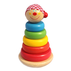 Danny's Strange Colorful Cartoon Tumbler Stacked Wooden Children's Puzzle Early Education Toy Promotion