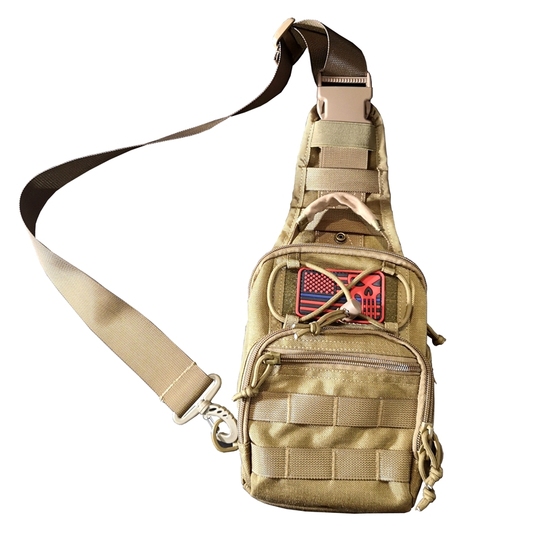 Riñonera Negra Pouch Edc Bolso Bandolera CHS2 Tu00e1ctico MOLLE