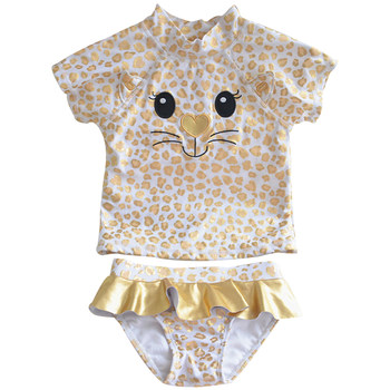 Skirt leopard pattern Bikini Korean version of female baby swimsuit
