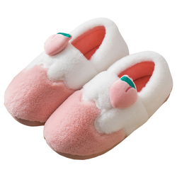 Cotton Slippers For Women In Autumn And Winter, Cute Cartoon Indoor Warm And Non-slip Shoes For Male Couples At Home, Plush Bags And Postpartum Shoes