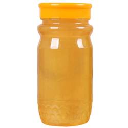 Two pounds of honey bottle octagonal hexagonal storage PET transparent