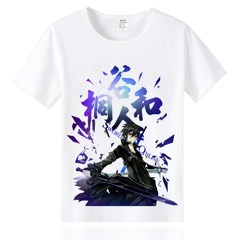 ソードアート・オンライン Tシャツ - キリト＆アスナ アニメ