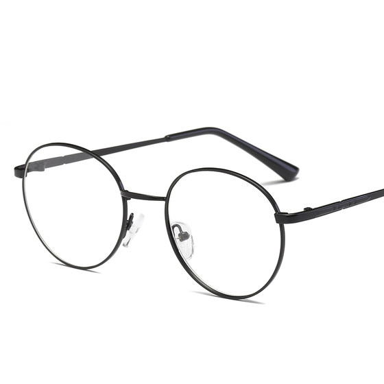
Round frame glasses men's glasses frame women myopia flat retro full frame glasses frame large frame small face super light and trendy
