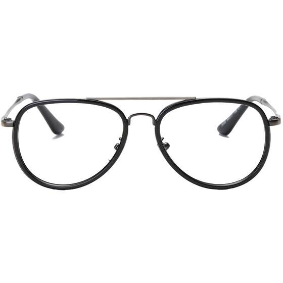 Men's Retro Double Beam Toad Style Glasses Frame Female Couple Trendy 3025 Large Frame Myopia Glasses Frame Men