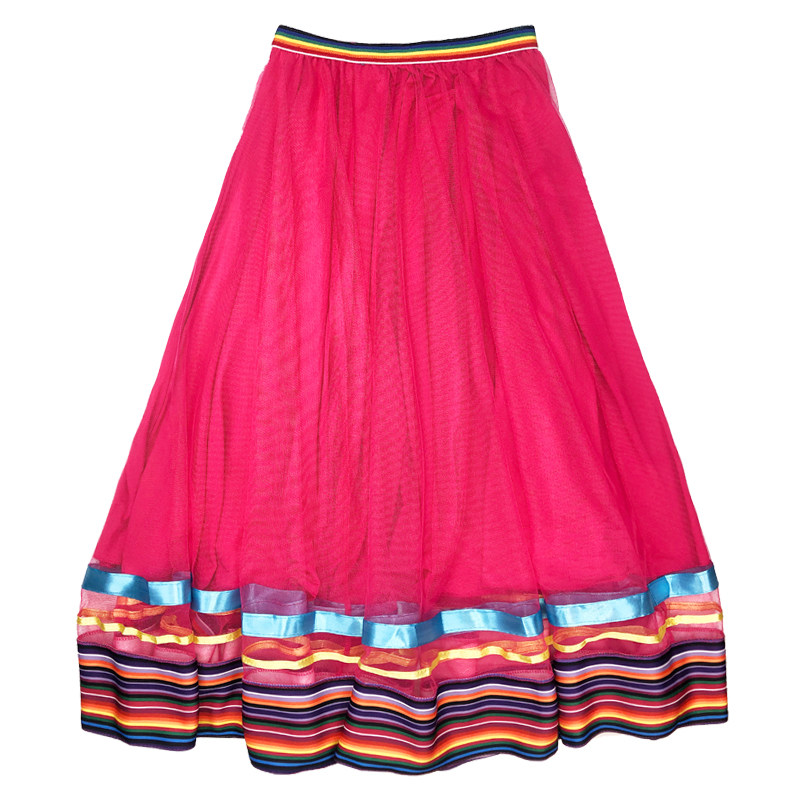 Gonna Lunga a Strisce da Donna Gonna da Spettacolo di Square