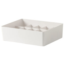 Lazy corner covered plastic underwear storage box