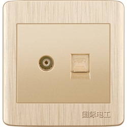 International Electrician Type 86 Switch Socket Panel Household Cable Tv Telephone Socket