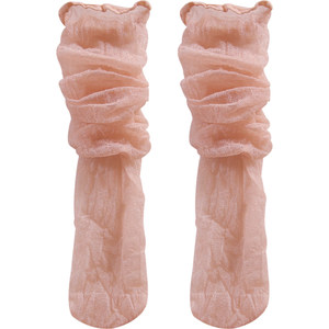 
2 pairs of piled socks for women, thin and versatile summer Korean college style curled simple Japanese yellow velvet stockings