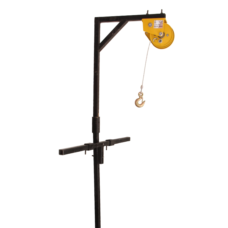 Support De Levage à Manivelle Pour Climatiseur – Grue Légère 10 M – Structure Triangulaire En Acier – Pour Installation D'unité Extérieure