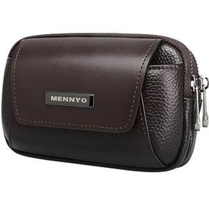 Mobile phone bag men's waist bag wearing belt mena leather leather cowhide men's bag sports casual outdoor backpack wallet card bag